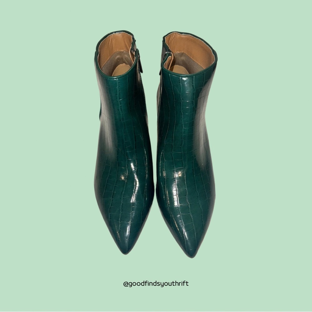 Green Comfortview The Meredith Bootie Boots Women's 10.5 Wide NWOT